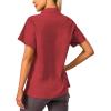 imageLittle Donkey Andy Womens Shirt UPF 50 UV Breathable Short Sleeve Shirt Fishing Hiking Button Down ShirtsRed