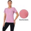 imageLittle Donkey Andy Womens Short Sleeve Quick Dry TShirt Crew Neck Athletic Shirts for Golf Running Breathable UPF 50Rose Purple