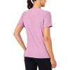 imageLittle Donkey Andy Womens Short Sleeve Quick Dry TShirt Crew Neck Athletic Shirts for Golf Running Breathable UPF 50Rose Purple