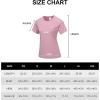 imageLittle Donkey Andy Womens Short Sleeve Quick Dry TShirt Crew Neck Athletic Shirts for Golf Running Breathable UPF 50Rose Purple