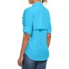 imageLittle Donkey Andy Womens UPF 50 UV Protection Shirt Long Sleeve Fishing Shirt Breathable and Fast DryBsea Blue