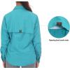 imageLittle Donkey Andy Womens UPF 50 UV Protection Shirt Long Sleeve Fishing Shirt Breathable and Fast DryCblue