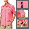 imageLittle Donkey Andy Womens UPF 50 UV Protection Shirt Long Sleeve Fishing Shirt Breathable and Fast DryStrawberry Pink