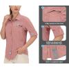 imageLittle Donkey Andy Womens UV Protection Shirt UPF 50 Breathable Long Sleeve Fishing Shirt AirHoles TechCoral Heather