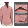 imageLittle Donkey Andy Womens UV Protection Shirt UPF 50 Breathable Long Sleeve Fishing Shirt AirHoles TechCoral Heather