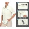 imageLittle Donkey Andy Womens UV Protection Shirt UPF 50 Breathable Long Sleeve Fishing Shirt AirHoles TechWhite Heather