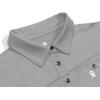 imageLittle Donkey Andy Womens Ultra Stretch Quick Dry Lightweight Golf Polo Shirts Moisture Wicking Top UPF50 Tennis SportsLong Sleeve Cloudburst