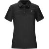 imageLittle Donkey Andy Womens Ultra Stretch Quick Dry Lightweight Golf Polo Shirts Moisture Wicking Top UPF50 Tennis SportsShort Sleeve Black