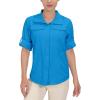 imageLittle Donkey Andy Womens Hoodie Long Sleeve Shirt UPF 50 Sun Protection Outdoor Quick Dry Fishing Hiking ShirtsHood Diva Blue
