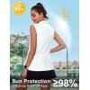 imageLittle Donkey Andy Womens Golf Vest Outerwear with Pleated Hem Sleeveless Athletic Jacket for Running Yoga TennisGolf Vestwhite