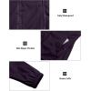 imageLittle Donkey Andy Womens Packable Rain Jacket Waterproof Lightweight Rain Coat with Hood for Golf Cycling HikingPurple