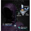 imageLittle Donkey Andy Womens Packable Rain Jacket Waterproof Lightweight Rain Coat with Hood for Golf Cycling HikingPurple