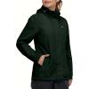 imageLittle Donkey Andy Womens Packable Rain Jacket Waterproof Lightweight Rain Coat with Hood for Golf Cycling HikingRifle Green