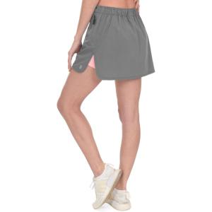 imageLittle Donkey Andy Womens Golf Skort Lightweight High Waisted Athletic Skirt for Tennis RunningSummer Gray