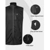 imageLittle Donkey Andy Mens Lightweight Softshell Vest Windproof Sleeveless Jacket for Travel Hiking Running GolfLong Coatblack