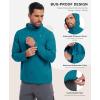 imageLittle Donkey Andy Mens UPF 50 Lightweight Full Zip Packable Hoodie Jackets Long Sleeve Sun Shirt for HikingFjord Blue