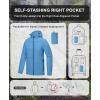 imageLittle Donkey Andy Mens UPF 50 Lightweight Full Zip Packable Hoodie Jackets Long Sleeve Sun Shirt for HikingLbiza Blue