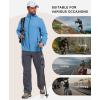 imageLittle Donkey Andy Mens UPF 50 Lightweight Full Zip Packable Hoodie Jackets Long Sleeve Sun Shirt for HikingLbiza Blue