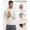 imageLittle Donkey Andy Mens UPF 50 Lightweight Full Zip Packable Hoodie Jackets Long Sleeve Sun Shirt for HikingMarshmallow