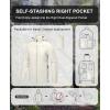 imageLittle Donkey Andy Mens UPF 50 Lightweight Full Zip Packable Hoodie Jackets Long Sleeve Sun Shirt for HikingMarshmallow