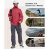 imageLittle Donkey Andy Mens UPF 50 Lightweight Full Zip Packable Hoodie Jackets Long Sleeve Sun Shirt for HikingRacing Red