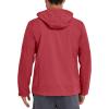 imageLittle Donkey Andy Mens UPF 50 Lightweight Full Zip Packable Hoodie Jackets Long Sleeve Sun Shirt for HikingRacing Red