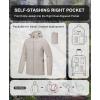 imageLittle Donkey Andy Mens UPF 50 Lightweight Full Zip Packable Hoodie Jackets Long Sleeve Sun Shirt for HikingWood Ash