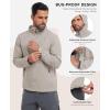 imageLittle Donkey Andy Mens UPF 50 Lightweight Full Zip Packable Hoodie Jackets Long Sleeve Sun Shirt for HikingWood Ash