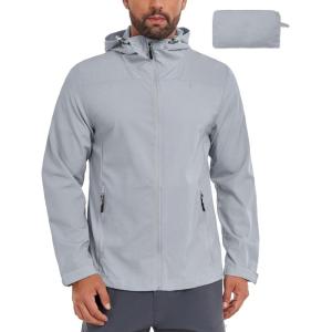 imageLittle Donkey Andy Mens UPF 50 Lightweight Full Zip Packable Hoodie Jackets Long Sleeve Sun Shirt for HikingQuarry