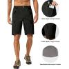 imageLittle Donkey Andy Mens Cargo Shorts Quick Dry Hiking Shorts for Men Camping Travel Golf with 4 Zipper PocketsUpgraded Black
