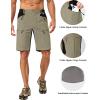 imageLittle Donkey Andy Mens Cargo Shorts Quick Dry Hiking Shorts for Men Camping Travel Golf with 4 Zipper PocketsUpgraded Dark Khaki