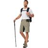 imageLittle Donkey Andy Mens Cargo Shorts Quick Dry Hiking Shorts for Men Camping Travel Golf with 4 Zipper PocketsUpgraded Dark Khaki