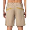 imageLittle Donkey Andy Mens Casual Shorts 9 Inch Inseam Stretch Running Golf Hiking Shorts with 4 PocketsBeige