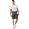 imageLittle Donkey Andy Mens Casual Shorts 9 Inch Inseam Stretch Running Golf Hiking Shorts with 4 PocketsGrey