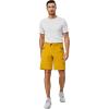 imageLittle Donkey Andy Mens Casual Shorts 9 Inch Inseam Stretch Running Golf Hiking Shorts with 4 PocketsYellow