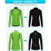 imageLittle Donkey Andy Womens Half Zip Breathable Cycling Vests Reflective Sleeveless Jerseys Shirts Golf 4 Rear PocketsFluorescent Yellow