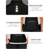 imageLittle Donkey Andy Womens Half Zip Breathable Cycling Vests Reflective Sleeveless Jerseys Shirts Running 4 Rear PocketsShort Sleeveblack