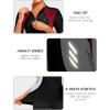 imageLittle Donkey Andy Womens Half Zip Breathable Cycling Vests Reflective Sleeveless Jerseys Shirts Running 4 Rear PocketsShort Sleeveblack