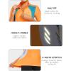 imageLittle Donkey Andy Womens Half Zip Breathable Cycling Vests Reflective Sleeveless Jerseys Shirts Running 4 Rear PocketsShort Sleevefluorescent Orange
