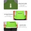 imageLittle Donkey Andy Womens Half Zip Breathable Cycling Vests Reflective Sleeveless Jerseys Shirts Running 4 Rear PocketsShort Sleevefluorescent Yellow