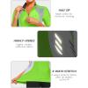 imageLittle Donkey Andy Womens Half Zip Breathable Cycling Vests Reflective Sleeveless Jerseys Shirts Running 4 Rear PocketsShort Sleevefluorescent Yellow
