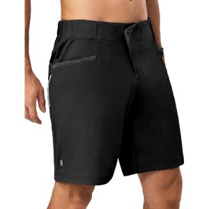imageLittle Donkey Andy Mens Casual Shorts 9 Inch Inseam Stretch Running Golf Hiking Shorts with 4 PocketsBlack