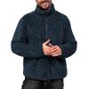 imageLittle Donkey Andy Mens Fleece Jacket Full Zip Insulation Winter Coat Long SleeveBlue