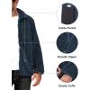 imageLittle Donkey Andy Mens Fleece Jacket Full Zip Insulation Winter Coat Long SleeveBlue