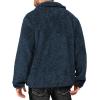 imageLittle Donkey Andy Mens Fleece Jacket Full Zip Insulation Winter Coat Long SleeveBlue