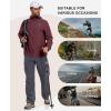 imageLittle Donkey Andy Mens Full Zip Packable UPF 50 Lightweight Hoodie Jackets Long Sleeve Sun Shirt for HikingBiking Red