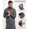 imageLittle Donkey Andy Mens Full Zip Packable UPF 50 Lightweight Hoodie Jackets Long Sleeve Sun Shirt for HikingCastlerock