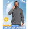 imageLittle Donkey Andy Mens Full Zip Packable UPF 50 Lightweight Hoodie Jackets Long Sleeve Sun Shirt for HikingCastlerock