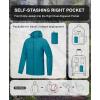 imageLittle Donkey Andy Mens Full Zip Packable UPF 50 Lightweight Hoodie Jackets Long Sleeve Sun Shirt for HikingFjord Blue