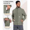 imageLittle Donkey Andy Mens Full Zip Packable UPF 50 Lightweight Hoodie Jackets Long Sleeve Sun Shirt for HikingLoden Green